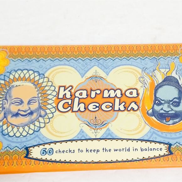 New Karma Checks checkbook good bad world balance - Picture 11 of 13